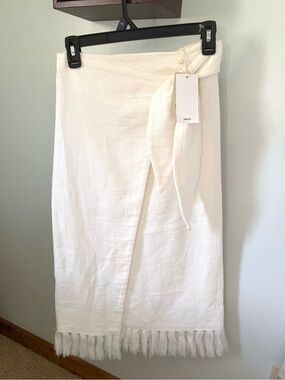 Mango Frill Wrap Skirt
